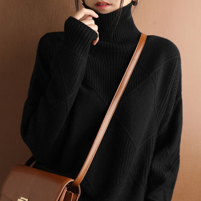 Cozy turtleneck sweater for women | Winter 1