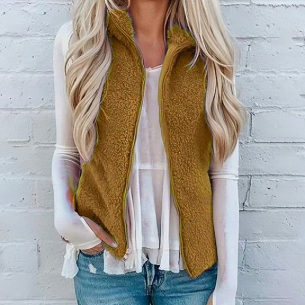 Cozy vest for women | With zipper 2