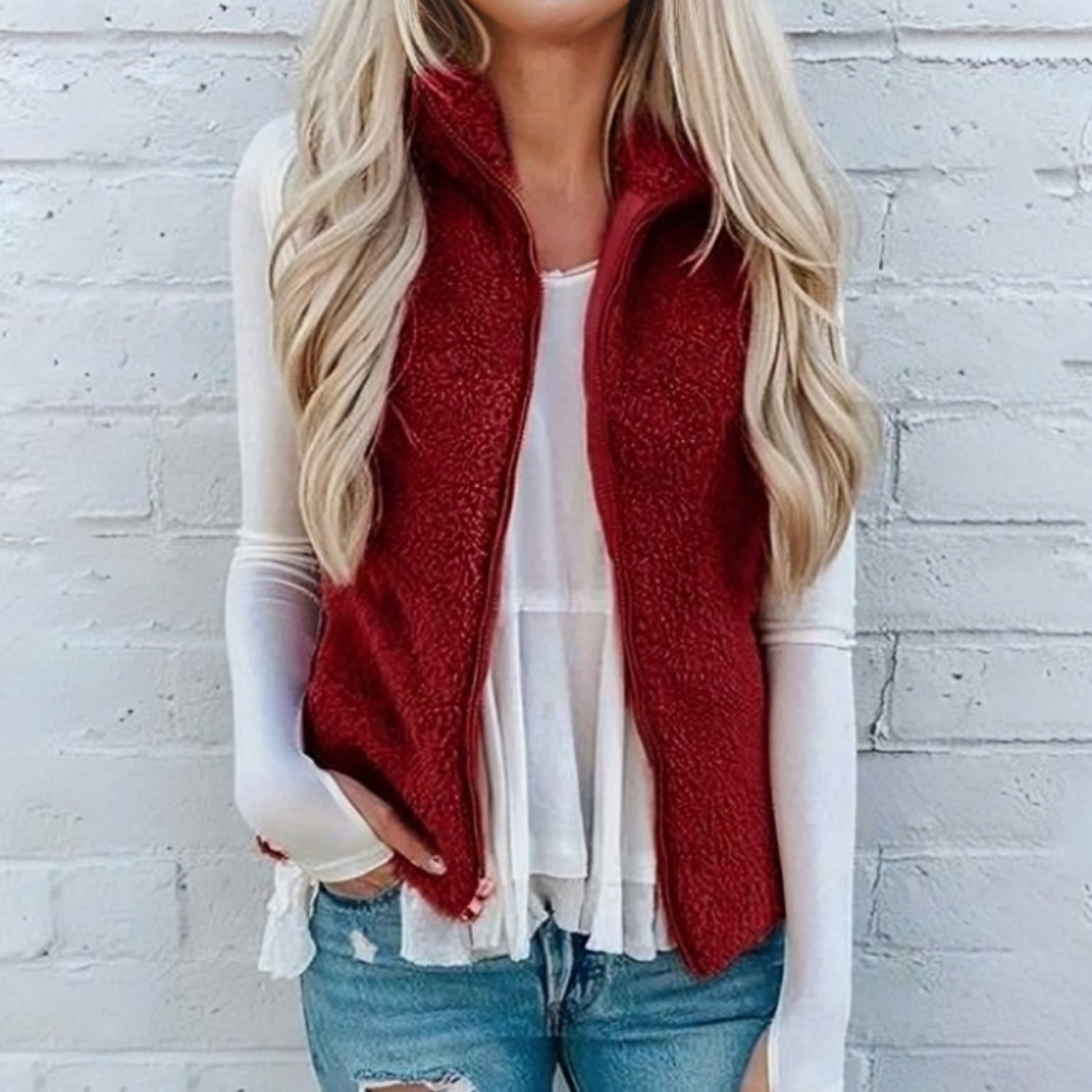 Cozy vest for women | With zipper 3