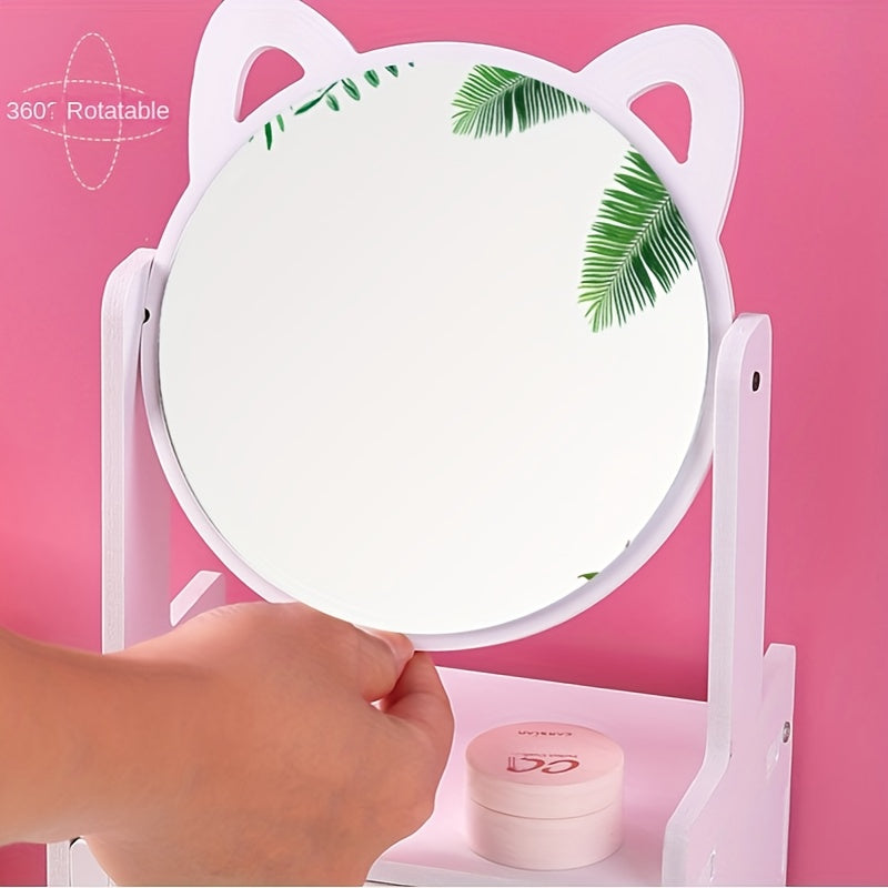 MeowGlow - Cat Ear Makeup Mirror with Storage-6