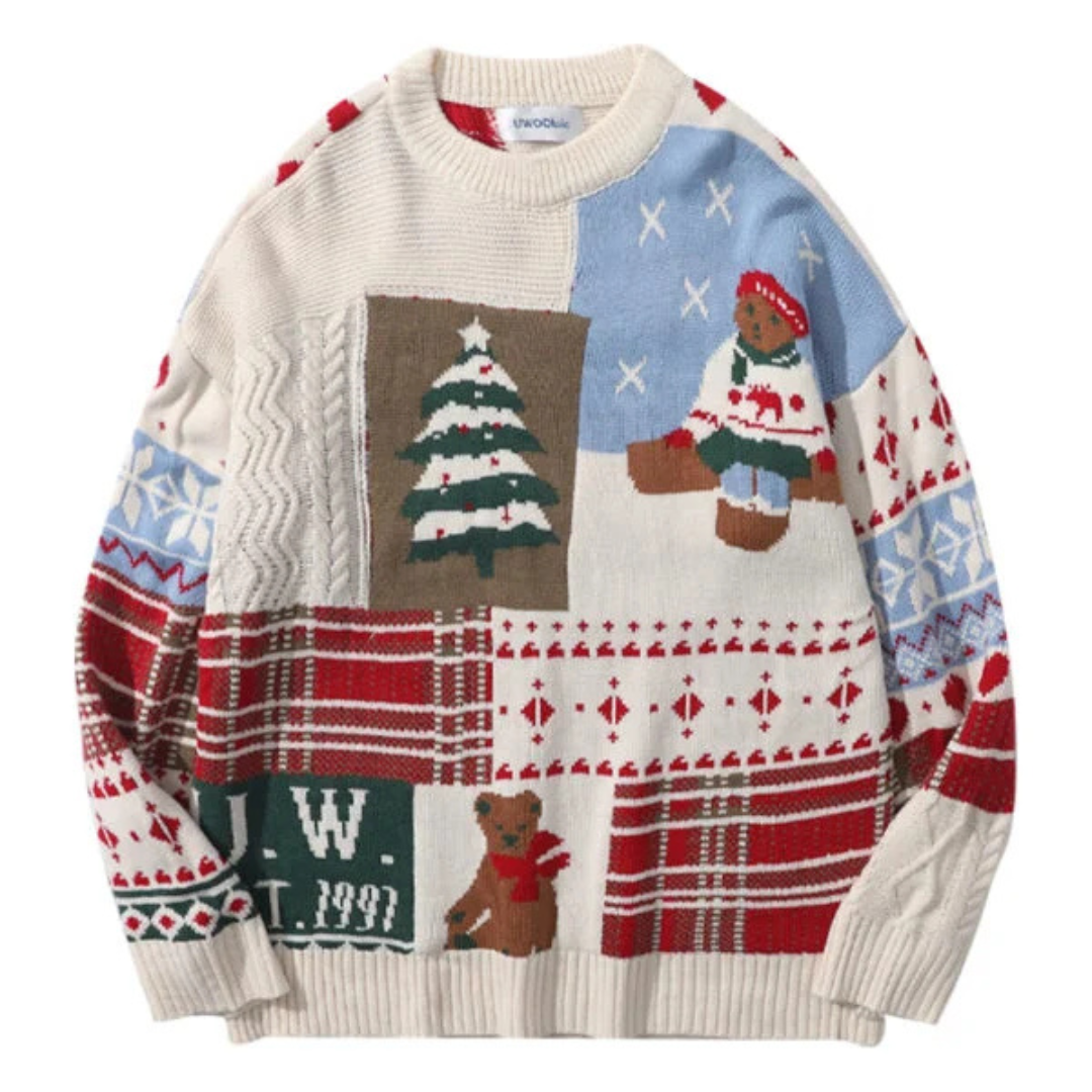 Damine | Warm Knit Christmas Sweaters for Women | Christmas Tree 0