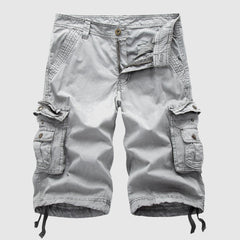 Men’s Cargo Shorts - Durable Cotton - Multiple Pockets - Knee-Length Casual Wear-4