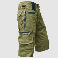 Men's Cargo Shorts - Knee Length - Multi-Pocket Utility - Durable Cotton Blend-3
