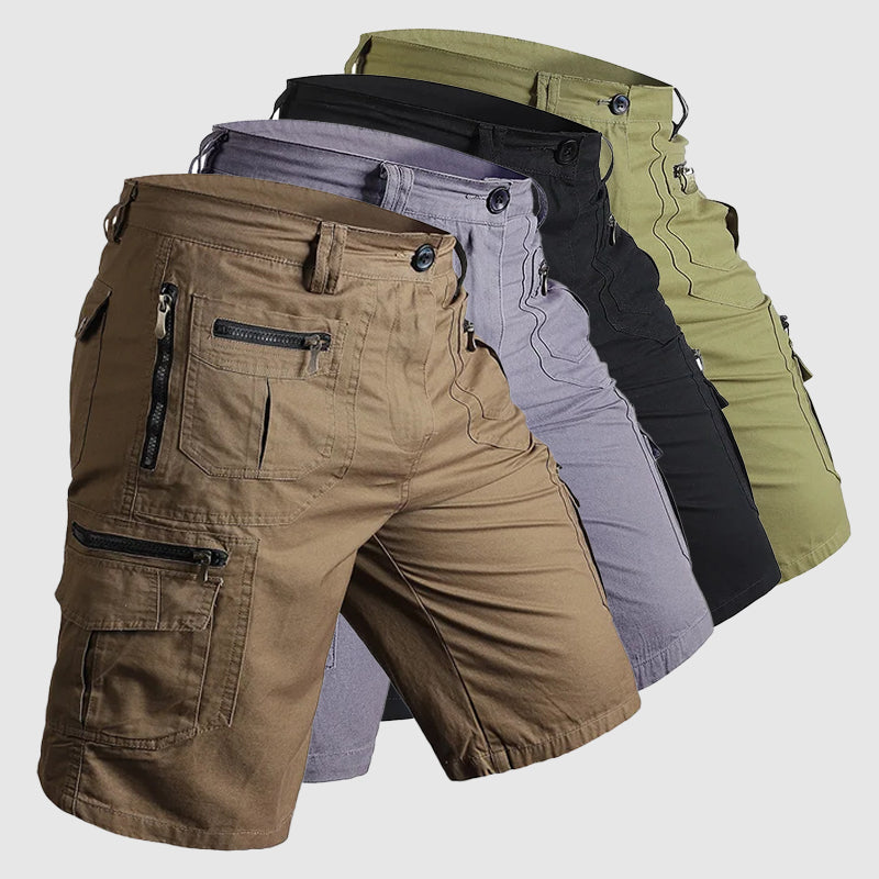 Men's Cargo Shorts - Knee Length - Multi-Pocket Utility - Durable Fabric-5