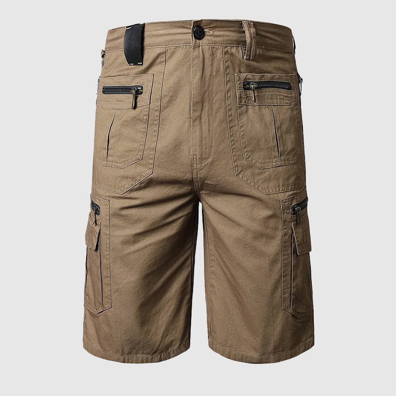 Men's Cargo Shorts - Knee Length - Multi-Pocket Utility - Durable Fabric-6
