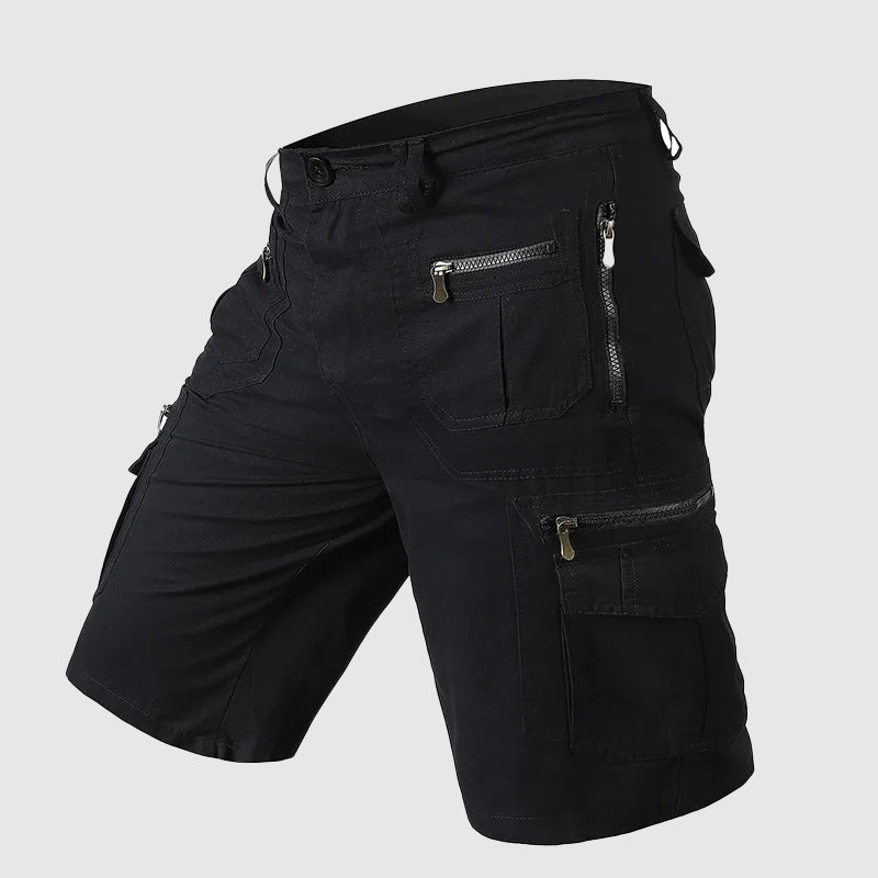 Men's Cargo Shorts - Knee Length - Multi-Pocket Utility - Durable Fabric-2