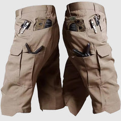 Men's wilderness camouflage shorts with pockets-2