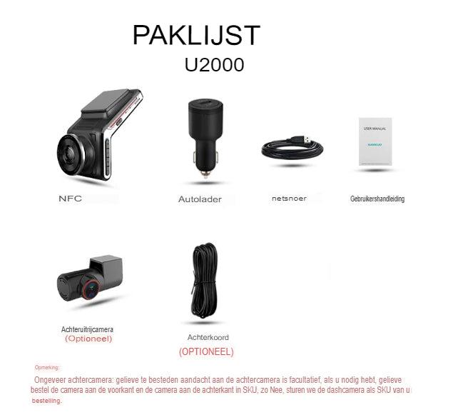 Dashcam 4K front & rear | Night vision & 24h parking mode | DriveCam | F1.8 lens 2
