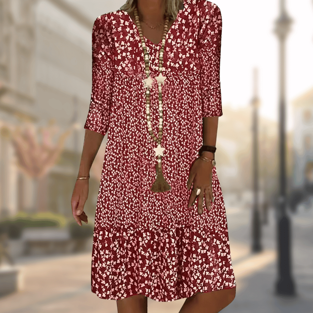 Ava | Floral Day Dress – Effortless Elegance for Your Everyday Look-3