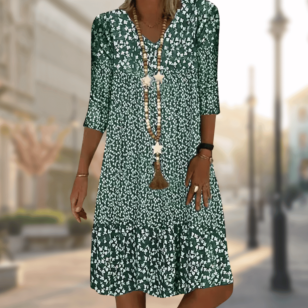Ava | Floral Day Dress – Effortless Elegance for Your Everyday Look-5