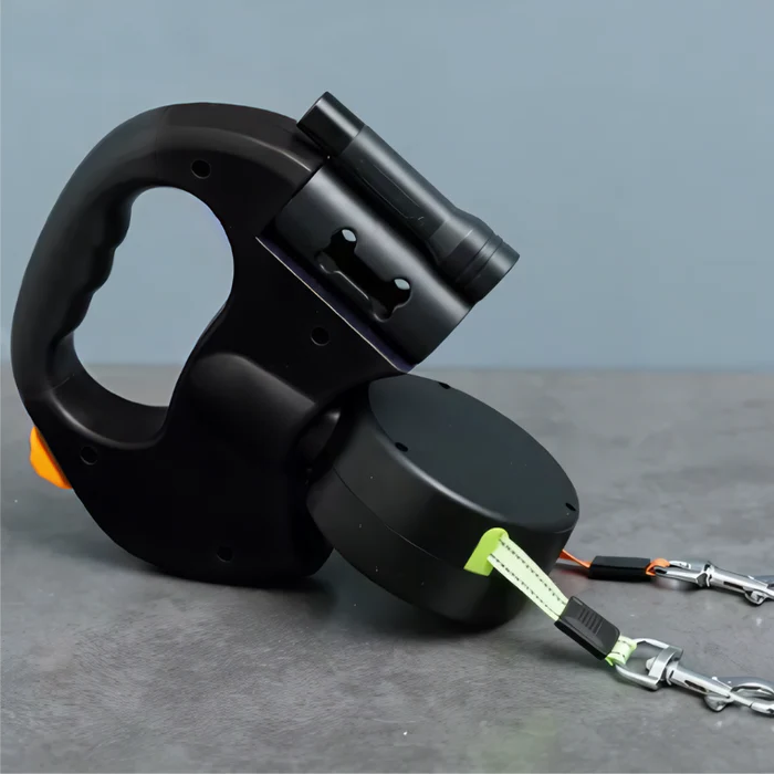 Dual Dog Leash - TangleFree - LED Light & 360° Swivel 0