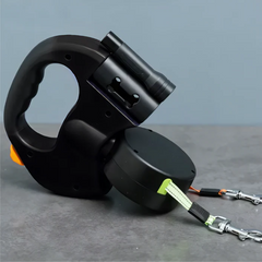 Dual Dog Leash - TangleFree - LED Light & 360° Swivel 0