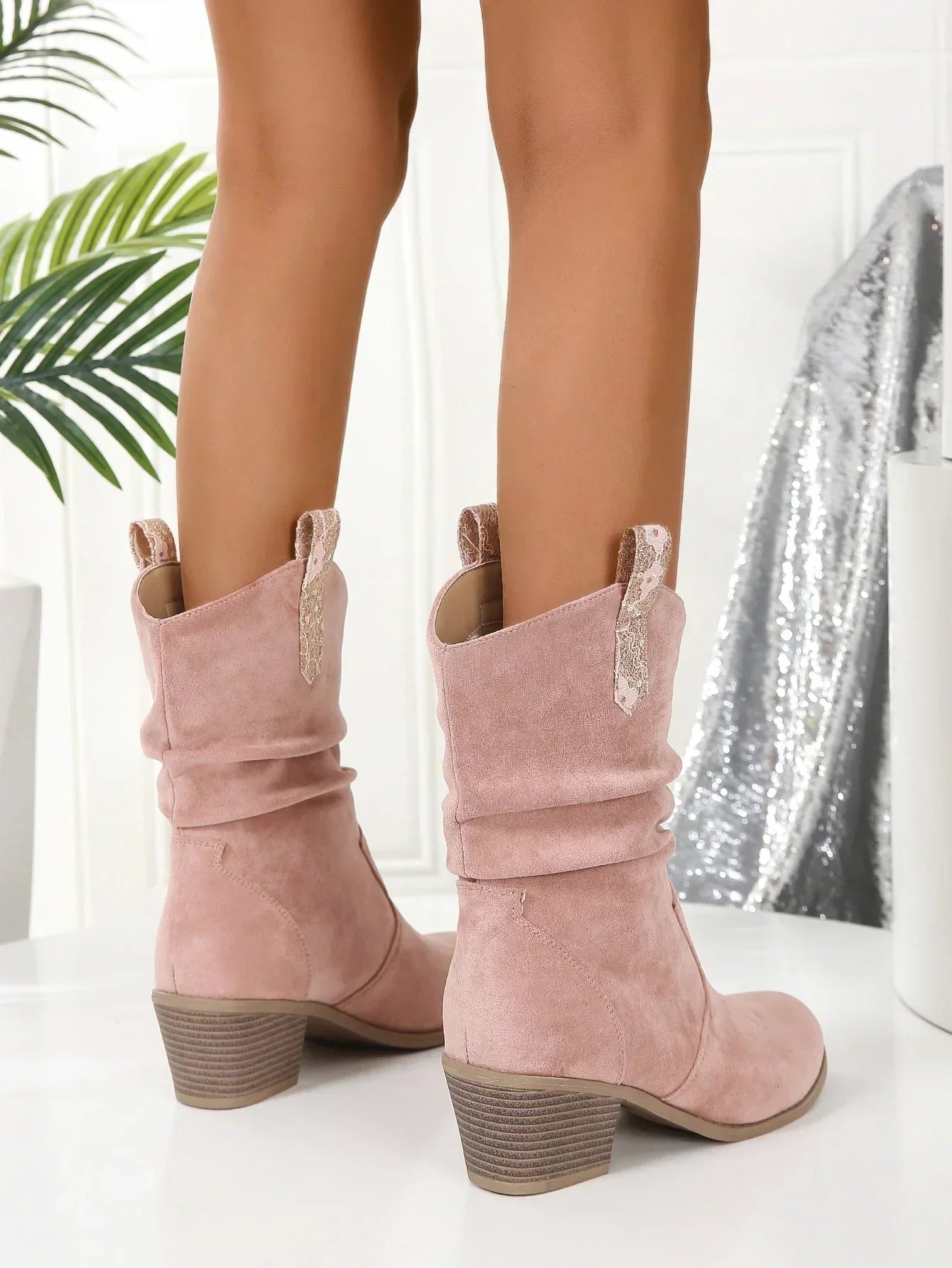 MAKAYLA | Fashionable Trendy Pink Boots-4