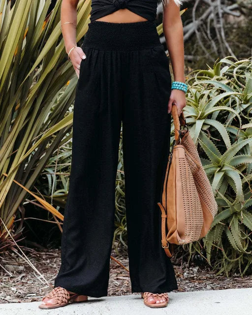 MAYA | Loose fit High Waist Trousers-3