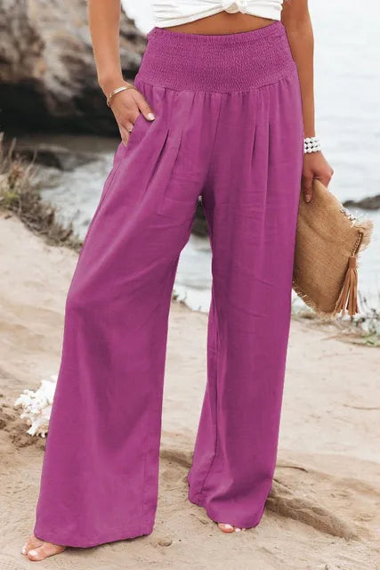 MAYA | Loose fit High Waist Trousers-6