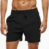 Men’s Casual Shorts - Elastic Waist - Lightweight Breathable Fabric - Relaxed Fit-1