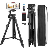 Extendable Phone Tripod with Bluetooth Remote - Versatile Selfie Stick & Stand 0