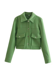 FIONA | Short Jacket with Front Pockets Style 1