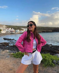 FIONA | Short Jacket with Front Pockets Style 2