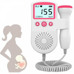 Fetal Doppler Heart Rate Monitor Home Pregnancy Baby Fetal Heart Rate Sound Detector 0