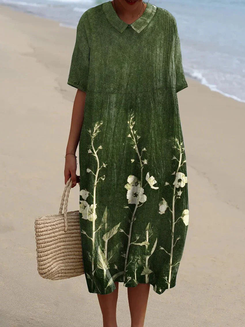 Georgia - summer dress with flower pattern 1