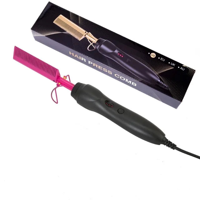 GlamPress - Portable Hair Styling & Beard Comb 1