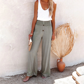 Vicky | Relaxed High-Waist Loose Pants-1