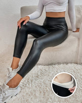 LAYLA | Leather Fleece Legging Women-1