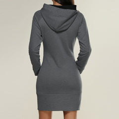 Noemi | Cozy and Trendy Hoodie Dress-3