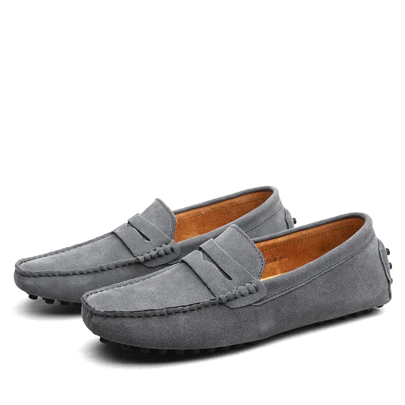HUGO | Suede Loafers in Italian Style-5