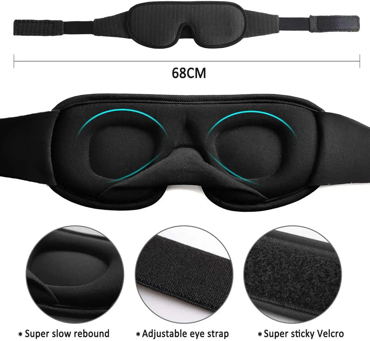 DreamBlock – Soft Fabric Eye Mask for Better Sleep-6