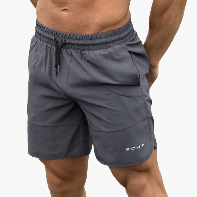 Men’s Athletic Shorts - Breathable Lightweight Fabric - Elastic Waistband with Drawstring - Mid-Thigh Length-3