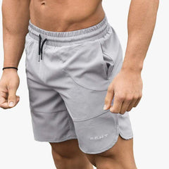Men’s Athletic Shorts - Breathable Lightweight Fabric - Elastic Waistband with Drawstring - Mid-Thigh Length-2