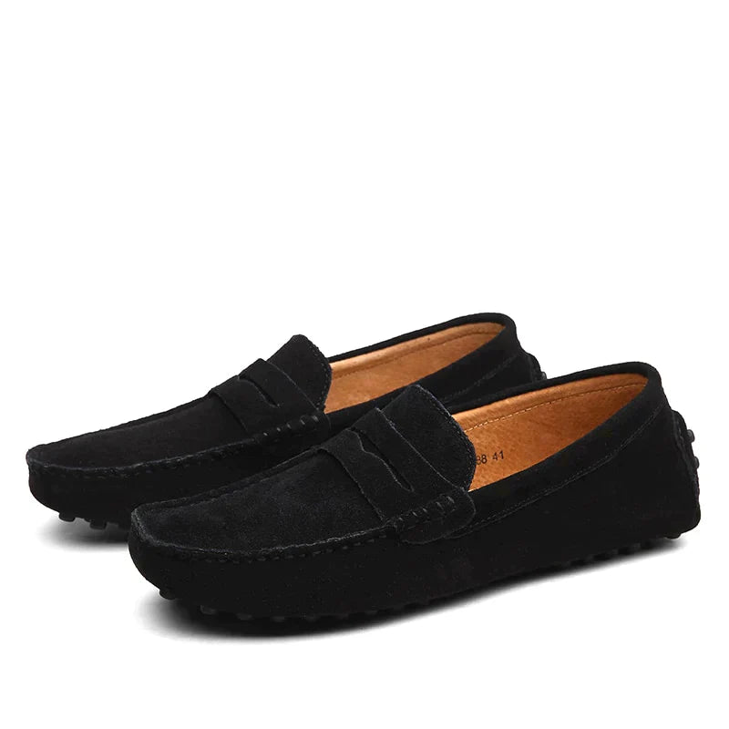 HUGO | Suede Loafers in Italian Style-6