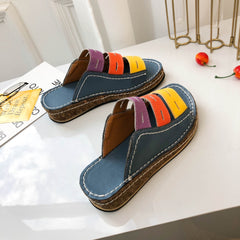 Sophia | Comfortable Supportive Tricolor Sandals for Women-2