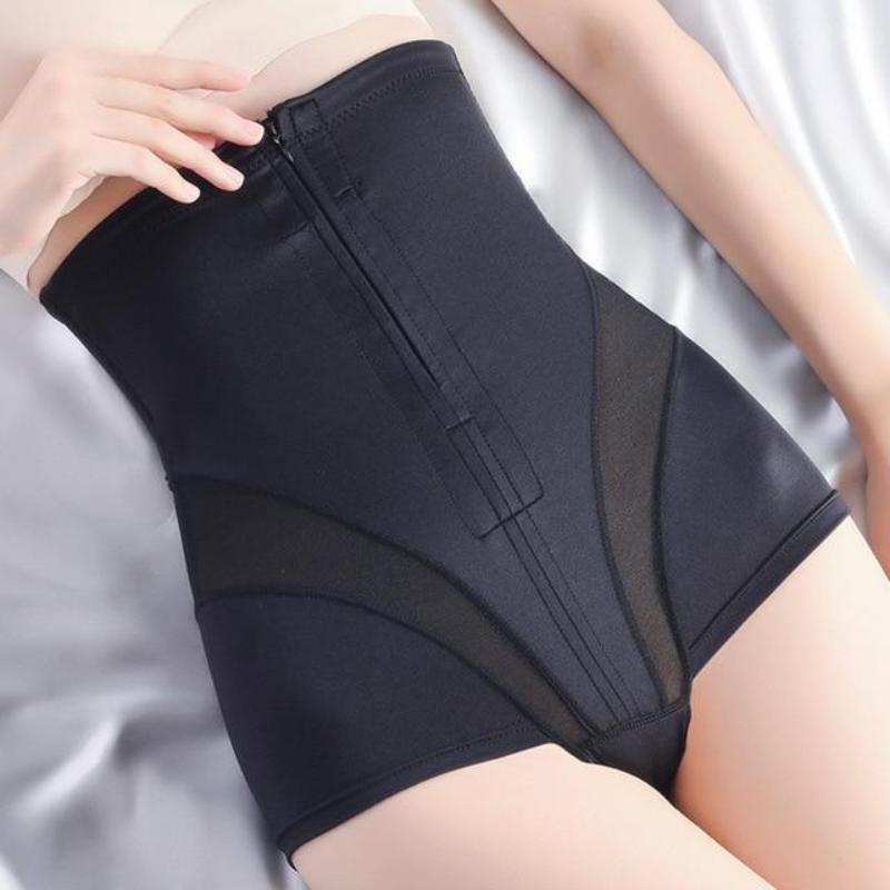 Postpartum High Waisted Tummy Control Pants With Compression & Support-4