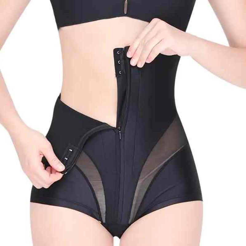 Postpartum High Waisted Tummy Control Pants With Compression & Support-6