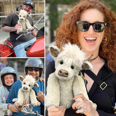 Highland Cow Wearing Flowers 2