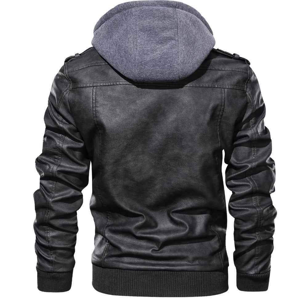 Hooded premium biker jacket for men | Casual 2