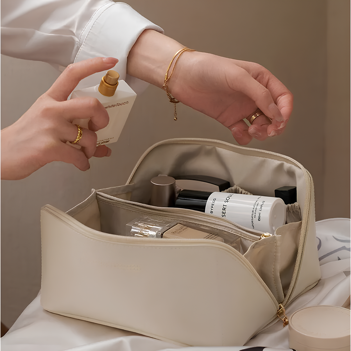 Livia | Chic and Stylish Travel Cosmetic Clutch 5