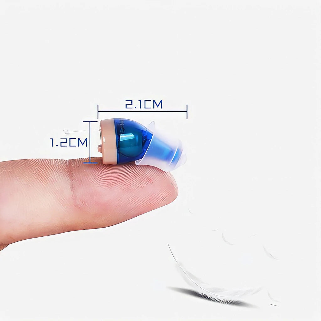 Invisible rechargeable hearing aids with noise reduction - comfortable and discrete design for light to medium -heavy hearing loss 4