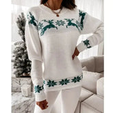 Irfana | Knit Reindeer Christmas Sweater for Women | Warm 0