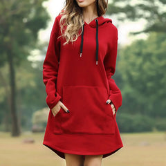 Sierra | Stylish and Comfy Hoodie Dress-3