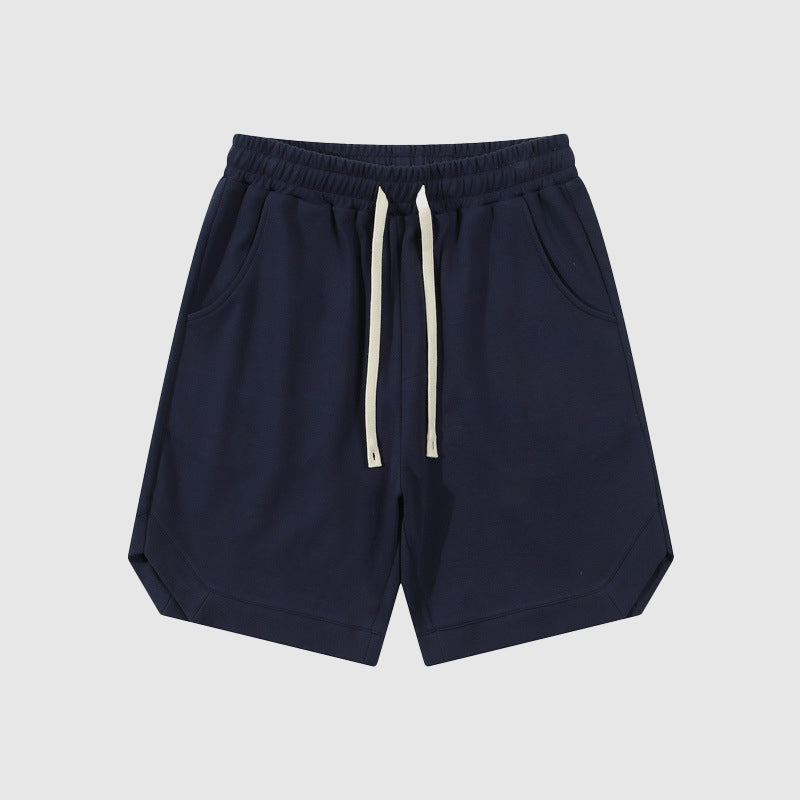 Men's retro twill cotton loose fitting sport shorts-2