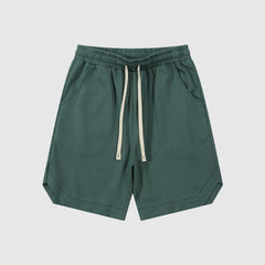 Men's retro twill cotton loose fitting sport shorts-1