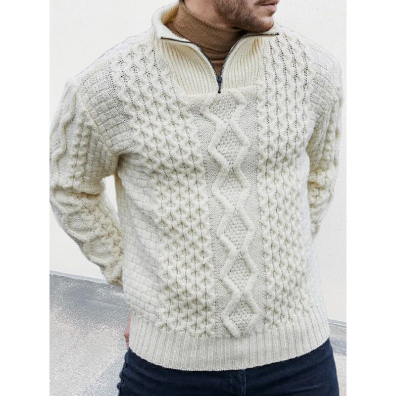 Kevin | Mountain Weave Half-Zip Sweater 0
