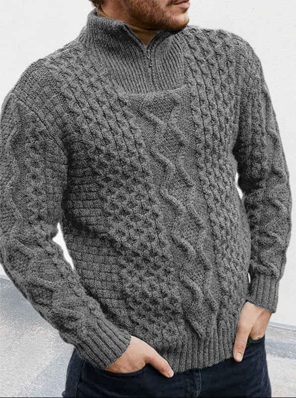 Kevin | Mountain Weave Half-Zip Sweater 2