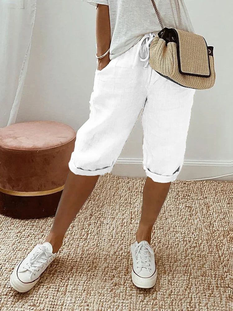 BELLA | Breathable Knee Length Pants for Women-2