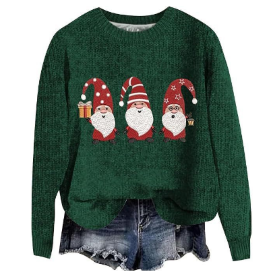 Long-sleeved round neck sweater for women | Warm 3
