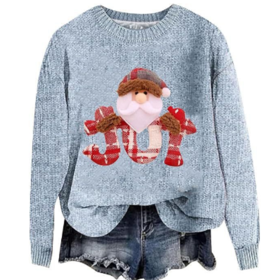 Long-sleeved round neck sweater for women | Warm 5